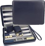 WE Games Blue Magnetic Backgammon S