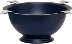 Stinky Cigar Ashtray, 4 Stainless Steel Stirrups, 8-Inch Diameter, 3-Inch Deep, Windproof, Deep Bowl Design, Based On 'The Original Stinky Ashtray, Matte Blue