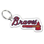 Wincraft ATLANTA BRAVES Team Colors Logo (4 Inch) Acrylic Keyring KEY CHAIN, Team Color, S