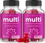 (2-Pack) Multivitamins for Women | Womens Multivitamins Gummies | Bones, Brain, Heart, Immune & Energy Supplement | Womens Vitamins A, B, C, D, E, Biotin & Folic Acid | 120 Gummies