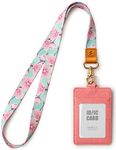 SENLLY ID Badge Holder Gift with Cute Neck Lanyard Strap, 2 Card Slots and 1 Clear ID Window, for Women and Men