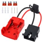 Adapter for Milwaukee M18 Battery, Battery Adapter/Converter for Power Wheels with Wire Harness Connector & 40A Fuse Compatible with Fisher-Price 12V Power Wheels, 12AWG Wire