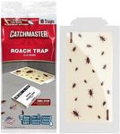 Catchmaster Roach Trap Glue Boards 10-Pk, Adhesive Bug Catcher, Scorpion, Spider, Cricket, & Cockroach Traps for Home, Bulk Glue Traps for House & Garage, Pet Safe Pest Control