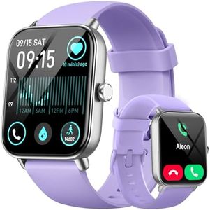 Smart Watches for Women(Answer/Make Call), Alexa Built-in 1.8" HD Ladies Smartwatch with Heart Rate/SpO2/Sleep Monitor, 110+Sports, IP68 Step Counter Fitness Tracker for iPhone/Samsung/Android