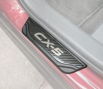 GZBFTDH Car Door Sill Protector Guard, for Mazda CX5 2013-2024 Auto Accessories Parts, Kick Plates Scuff Plate Cover