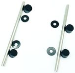 IKSI fits Intex Pure Spa Hot Tub Impeller Pump Shaft Fix E90 Errors, 2 Stainless Steel Rod with 4 Caps & spacers