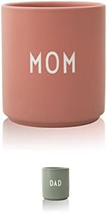 Design Letters Tazzine Caffe MOM | Regalo Mamma | Tazza Mamma | Tazzine Caffe Particolari | Tazze Colazione Porcellana | Tazze Cappuccino con Lettere Incise| Tazze da The Lavabile lavastoviglie 250 Ml