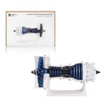 Original Bamboo Lab Makerworld MH006 Jet Engine Creative Model Components-Engine Aircraft 3D Printed DIY Parts Compatible with Bambulab P1P/P1S,A1,X1/X1C/X1E-Prints NOT Included-NOT for A1 Mini