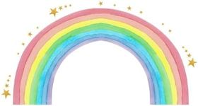 Large Rainbow Wall Decals, Peel and