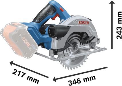 Bosch Professional 18V Cordless Circular Saw – 165mm Blade, 57mm Cut, L-BOXX