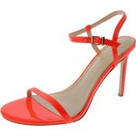 Jessica Simpson Womens Jilni Patent Stiletto Heels Orange 9.5 Medium (B,M)