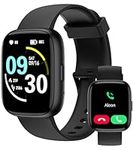 AITAFY Smart Watch for Men Women with Bluetooth Call, Compatible with iOS/Android Phones, Alexa Built-in, 1.83" HD Screen with Heart Rate/Sleep/SpO2 Monitor, 100 Sports Fitness Activity Tracker