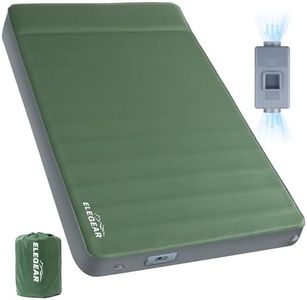 Elegear Air & Foam Self Inflating Sleeping Pad, Built-in Electric Pump 4" Ultra-Thick Memory Foam Camping Mattress with Pillow Double Camping Pad 4-Season R-value 9.5 Camp Mat for Car/Traveling - Full