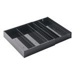 Yamazaki Home Tower Cutlery Drawer Organizer - Kitchen Silverware Utensil Storage Tray - Expandable I - Abs Plastic