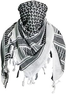 Ever Fairy Military Shemagh Tactical Desert Scarf Cotton Arab Keffiyeh Tactical Scarf Head Neck Face Wrap for Men Women