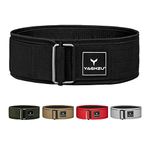 YAGHZU Quick Locking Weight Lifting Belt for Men and Women - Adjustable Lifting Belt for Powerlifting, Cross Training, and Olympic Lifting - 4 inch Uniform Profile Nylon Workout Gym Belt Back Support Weightlifting Belt Squat Deadlift Weight Belt