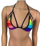 Rainbow Triangle Bikini Top LGBT Pr