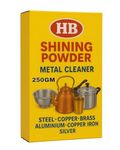 Shining Powder for Six Metals (Copper, Brass, Aluminum, Iron, Silver and Steel)/Instant Cleaner Polish/Anti-Tarnish/Shines (250 GM)