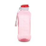 ATTRO Ultra Pro 2 Motivational 2-Liter BPA-Free Water Bottle with Leak-Proof Flip-Top Cap, Nylon Strap and Stylish Red Color for Daily Hydration