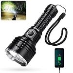 Wurkkos TS30S PRO Torches LED Super Bright, Rechargeable LED Torch 6000 Lumens SBT90.2 LED, Tactical Flashlight with Anduril 2.0 UI, IP68 Waterproof，1086M Range for Camping Hiking Emergency