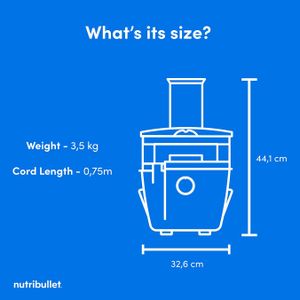 nutribullet 1000W Juicer Pro – Powerful Centrifugal Juice Extractor