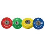 USI Bumper Plates with Hub Olympic Weight Plates Pair Heavy Lifting for Men (15.00)