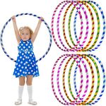 Hula Hoop - Fitness Hula Hoops in Multiple Size & Colors - Plain & Glitter 55cm, 65cm, 75cm Plastic Hula Hoops for Adults, Fitness and Dance Exercise Hula Hoop kids. Hula Hoop Gliiter (55cm) 2