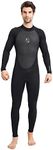 Dziokizo Wetsuit 3/2mm Full Body Long Sleeves Wet Suit for Men Women Swimming Suit for Men Diving Surfing Kayaking Scuba