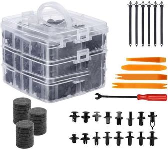 AIMALL 731x Car Trim Body Clips Kit, Rivets Retainer Auto Panel Bumper Plastic Fastener Set with 5 Removal Tools and 6 Cable Ties, Universal for Car Repairs