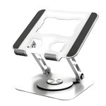 COOLCOLD Tablet Stand, 360 Rotating Portable Aluminum Adjustable Folding Tablet Stand Holder for I Pad, Tablet, Smartphones, Flexible Rotation Stand for Bad, Table, Office, Home