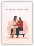 Valentines Day Cards (Comfort) Bedazzle Valentines Day Card, Express Your Love with Our Heartfelt Comfort Zone Valentine's Day Cards - Perfect for Your Special Someone!