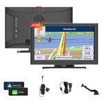 7 Inch Sat Navs for Cars, Truck, 7in HD GPS Navigation with UK Europe Maps, Lifetime Free Updates, Satnav support Postcode Search, Voice Guidance, Speed Camera Alert, Lane Guidance Assist, POI