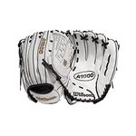 Wilson 2022 A1000 V125 12.5" Fastpitch Outfield Glove - Right Hand Throw, Black/White/Metallic Gold