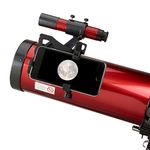 Carson Red Planet Series 45-100x114mm Newtonian Reflector Telescope with Universal Smartphone Digiscoping Adapter (RP-300SP), Large