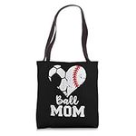Ball Mom Heart Funny Baseball Socce