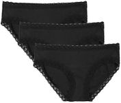 Natori Women's Bliss Girl Brief, Black, Small