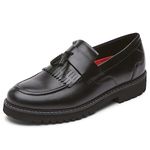 Rockport Men's Maverick Tassel Loafer, Black, 8 UK