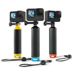 Sametop Waterproof Floating Hand Grip Floaty Handle Compatible with GoPro Hero 13, 12, 11, 10, 9, 8, 7, 6, 5, 4, Session, 3+, 3, 2, 1, Hero(2018), Fusion, Max, DJI Osmo Action Cameras (Blue)