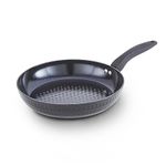 Tower T900134 Diamo Wok with Black Diamond Ceramic Non-Stick Coating and Softtex Handle, Aluminium, 28cm, Black