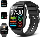 Smart Watch for Men Women Answer/Make Calls, Fitness Tracker 1.85" Touch Screen Fitness Watch with Step Counter, Heart Rate Sleep Monitor, 110+ Sports Modes, IP68 Waterproof Activity Trackers Watch
