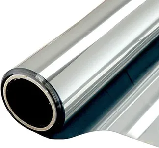 Window Film One Way Mirror Film Privacy Static Non-Adhesive Decorative Heat Control Anti UV Window Tint for Home and Office Silver 6 Mil 35.4 Inch x 32.8 Feet