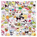 200Pcs Cute Sanrio Stickers, DREAM WING Funny Stickers Packs for Teens Adults, Kawaii Waterproof Vinyl Kitties Cinnamo-roll Decals for Laptop Luggage Skateboard Computer Water Bottle