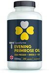 Transforme Evening Primrose Oil Capsules 1300mg, 240 Softgels, Cold Pressed Omega 6, GLA & LA, Gluten Free