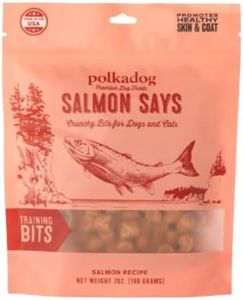 Polkadog Salmon Says Training Bits - Omega-3 Rich, Low Fat Healthy Dog Treat - Digestible, Vitamin & Mineral Packed Dog Snacks - Crunchy 3-Ingredient Treat, Ideal for Dogs with Allergies - 7oz