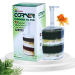 VAYINATO Xinyou Xy-2010 Corner Filter with Filter Media(Suitable Up to 3 Feet Tank) A Simple and Efficient Filter for Your Aquarium