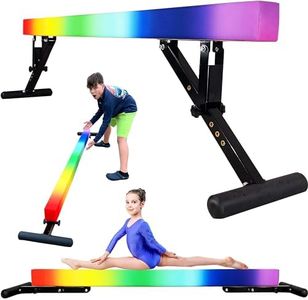 PreGymnastic Updated Gymnastics Beam, Adjustable Beam, Durable & Sturdy 8FT High & Low Adjustable Balance Beam-Competition Style Training Beam