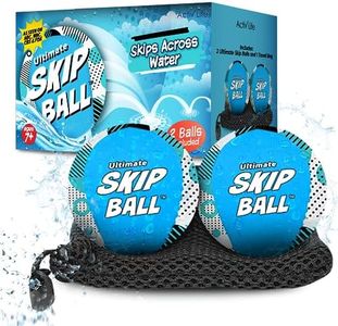 Ultimate Skip Ball - Summer Toys for Kids Outside Travel Beach Toys for Kids 8-10 Yr Old Ages 7 9 11 12 Teen Birthday Gifts Adult Pool Toys for Adults and Family Swimming Pool Diving Toys Water balls