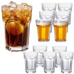QAPPDA Clear Drinking Glasses Set o