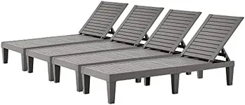 EUNHOO Outdoor Lounge Chaise, Adjus