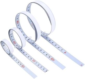 4 Piezas Cinta Métrica Autoadhesiva, 1M Métrica Cinta Metrica Adhesiva, para Mesa de Costura, Mesa de Carpintería (2 x Izquierda a Derecha, 1 Derecha a Izquierda, 1 Centrada)